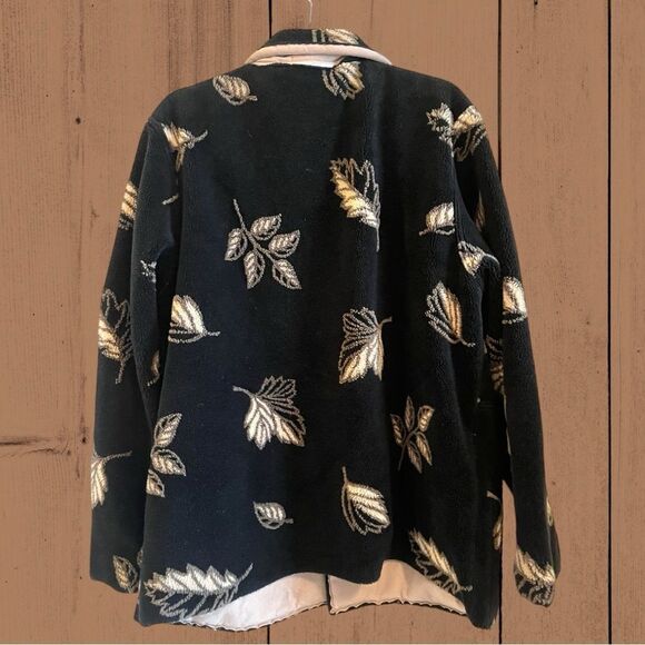 Vintage reversible jacket, faux suede one side fleece other side - Picture 6 of 6